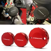 For Ducati Hypermotard 950 950SP 1100 Monster 1200/S/R/EVO Moto Front Brake Clutch Rear Brake Fluid Reservoir Cover Accessories