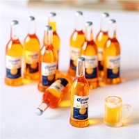 10Pcs 1/6 Dollhouse Miniature Resin Bottle Simulation Wine Bottle Model