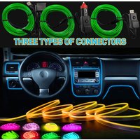 1/3/5M Car Interior Ambient Lights Dashboard Console DIY Flexible Neon Atmosphere Decorative Lamp LED EL Cold Light Strips