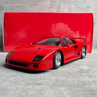 Montage 1:18 F40 Standard Red Alloy Fully Open Car Model Collection and Appreciation