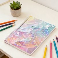 Double Sided Release Paper Notebook Binder with Thick Loose Leaf Sheets for Scrapbooking Sticker Organization Creative Planning