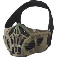 Tactical Airsoft Half Face Mask Inner Silicone Design Breathable Halloween Mesh Masks for CS Hunting Paintball Shooting Cosplay