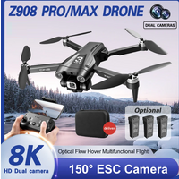 Drone Z908 Pro Max pour Xiaomi Mijia, caméra double HD 8K professionnelle, moteur sans balais, WIFI FPV, quadricoptère pliable RC, hélicoptère jouet