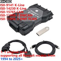 NEWBest VCI3 For Renault Cars OBD2 CanClip V240 Reprog V191+Pin Extractor V2 Support Cars 1994-2025 Code Scan Diagnostic Tool