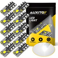 AUXITO 10Pcs T10 W5W LED Bulb Canbus Error Free 12V 194 168 LED Light 2835 SMD Car Signal Lamp Interior Parking Position Lights