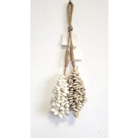 Boho Hanging Sea Shell Dreamcatcher Shell Decorations - round Shape Sea Shells for Home Decor