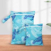 Sacs secs et humides pour couches en tissu, 2 pièces, imperméables, réutilisables, pour voyage, plage, piscine, garderie, articles pour bébé, Yoga, sac de sport pour maillots de bain