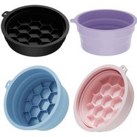 Silicone Face Ice Bath Bowl Folding Ice Facials Basin Facials Skin Cares Tool