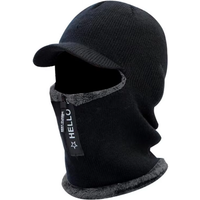 AliExpress NONE Unisex Winter Warm Facial Protection Hat Thickened Knitted Cycling Hat Warm and Cold-proof Neck Scarf Hood Windproof Sun Hats