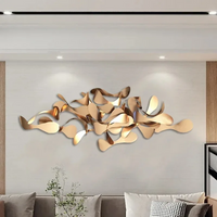 Advanced Metal Wall Decor Nordic Creative Wrought Iron Hanging Decorations for Living Room Dining Room Decor Bedroom Bedside