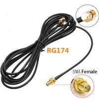 SMA to SMA Connector RG174 Router Antenna Extention Cable sma-j to smak RF 0.5-8m Extend Cable Converter Cord Copper Feeder Wire