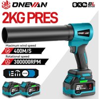 ONEVAN 4000W Borstelloze Elektrische Turbo Blower Jet Fan 400 M/S 300000 RPM Handheld Blad Stof Blazen tool Voor Makita 18V Batterij Pin