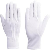 2/4Pairs White Cotton Gloves for Women Men Waiters Drivers Jewelry Workers Mitten Full Finger Anti Slip Hand Protector