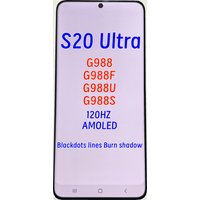 AMOLED Screen Display with Defect For Samsung S20 Ultra G988B SM-G988 SM-G988U G988N LCD Touch Digitizer Assembly Repair Part