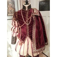15th Century Costumes Tudor Elizabethan Costume Men Prince Tudor King Costume Renaissance Nobleman Costume Wedding Ball Gown