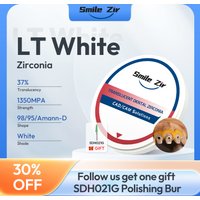 Dental Lab 98/95/Amann-D Shape LT White Zirconia Blocks CADCAM Zirconia Blocks Dental Long Bridge Crown Milling Zirconia Discs