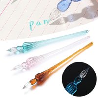 1PC Art Writing Signature Calligraphy Painting Supplies Glass Dip Pen Filling Ink Fountain Pen
