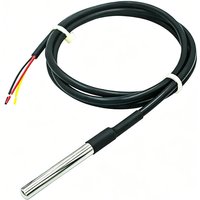 DS18B20 Stainless Steel Waterproof DS18b20 1m 3m 5m Thread Temperature Probe Temperature Sensor 18B20 Cable For Arduino
