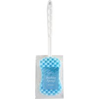 Long Handle Body Massage Sponge Back Scrubber Shower Brush for Exfoliating and Cleaning Hard to Reach Areas Blue