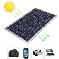 Solar Panel Charger Aluminum Frame Solar Panel Controller Kit High Conversion Efficiency IP67 Water Proof for Home Hotel Cabin