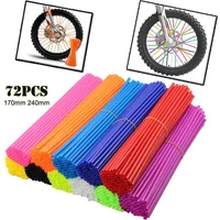 AliExpress NONE Motorcycle Wheel Spoked Protector 72pcs For Motocross Bicycle Bike Wraps Rims Skin Trim Covers Pipe Spoke Skins Covers