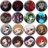 Anime Gachiakuta Brooch Cartoon Enjin Rudo Surebrec Badge Creative Cool Manga Figure Pins Bag Hat Jewelry Accessories Fans Gifts