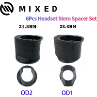 AliExpress NONE MIXED Aerodynamic Inner Routing Headset Spacer Set for 28.6mm OD1 and 31.8mm OD2 Steerer Road Bike Bicycle Parts