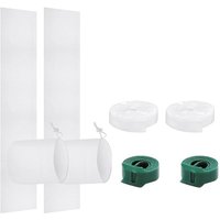 Set 2 Pack For Portable Air Conditioner Window Seal Kit Adjustable Vent Sealing Kit For Ac Units With Drawstring-AT36