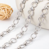 1 Meter Stainless Steel Fashion Accessories Chains For Needlework Handmade DIY Jewelry Making Bracelet Necklace Jewelry Chain