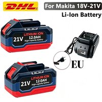 For Makita 18V/21V Rechargeable Li-Ion Battery High Capacity Cordless Electric Power Tool Batteries Suitable 18V/21V Power TooI