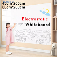 New Electrostatic Whiteboard Sticker Reusable PP Teaching Graffiti Drawing Board Removable Household Erasable Whiteboard【MAX-55】