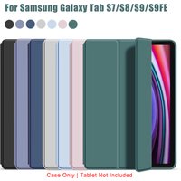 Tri-fold Flip Case For Samsung Galaxy Tab S7 S8 S9 S9 FE 10.9'' 11'' 2023 2021 Magnetic Stand PU Leather Protective Cover