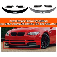 Front Bumper Corner Lip Splitters For BMW 3 Series M3 E90 E91 E92 E93 2006-2013 Front Spoiler Exterior Styling Body Kit Trim Set