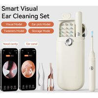 Ear Wax Removal Tool with Tweezers Ear Cleaner with 10M FHD Camera, Cleaning Earwax Remover Picker Kit with Light 12 Replacemen