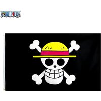 One Piece Pirate Skull Flag Home Bedroom Wall Decor Banner Painting Luffy Straw Hat Pirates Flag Tapestry Gift