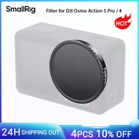 SmallRig Action 5 Pro Attachable CPL Filter for DJI Osmo Action 5 Pro / 4, 1/4 Effect Black Mist /UV /Star Cross Filter Optional
