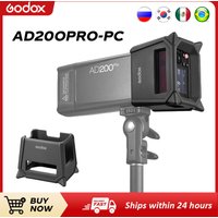 Godox AD200pro-PC Out Door Flash Silicone Fender Protective Case Floor Light Holder for Godox AD200pro AD200 Outdoor Flashes