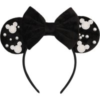 Cute Glitter Crown Hairband Girls Princess Party Headwear Sequins Mouse Ears Bow Headband Hair Accessories Kids Boutique Mujer