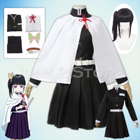 Tsuyuri Kanao Cosplay Costume Adult Child Anime Tsuyuri Kanao Cosplay Uniform Women Kimono Haori Chrismas Gift Carnaval Feminino