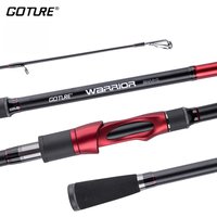 Goture Warrior 4pcs Fishing Rod 2.1m 2.4m 2.59m 2.7m Lure Rod M MH ML Action 24+30T Carbon Spinning Casting Rod with Hard Bag