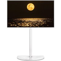 TV Floor Stand for 3265 Inch LED LCD OLED Flat Curved TVs with 25 Degree Swivel, Height Adjustable Corner TV Stand up to 40kgs,