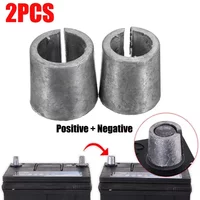 2pcs Car Battery Terminals Converters Post Adapters Sleeves Dpositive Negative Sides Post Battery Connections Adapters Supplied