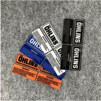 AliExpress NONE 1SET ÖHLINS Style Suspension Waterproof Sticker Pack – Multi-color Decals for Motorcycle, Car, Bike Fork & Shock Absorber Decor