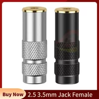 Female 2.5 3.5 Jack Headphone Plug 1/8" 4 Pole Consumer Electronics Audio Connector For Soldering Earphone Cable Aluminum Alloy