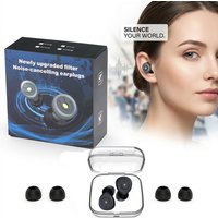 Ear Plugs for Sleeping Noise Cancelling,50dB Ear Plugs for Noise Reduction with 4 Ear Tips,Reusable Silicone Earplugs Hearing