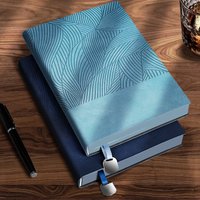 Pattern Soft Leather Sheepskin High-end Business Notebook, Thick and Stylish Diary