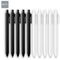 Kaco 10pcs Pens/Refills KACOGREEN Roller Signing PEN Gel Ink Smooth Writing Durable Signing Black Ink For Office School