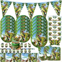 Jurassic World Birthday Decoration Boys Kids Jurassic Park Birthday Party Plates Napkin Cups Dinosaur Dino Tableware Party Favor