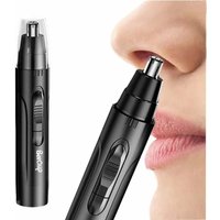 Black Electric Nose Hair Trimmer Ear and Nose Hair Trimmer Professional Painless Nose Hair Trimmer For MenAnd Women