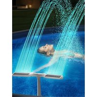 2Pcs Pool Fountain Adapter Set 1 Male 1 Female Pools Waterfall Connector Non-Slip For Backyard Garden Courtyard Playground